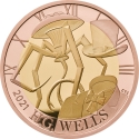 2 Pounds 2021, Sp# K63, United Kingdom (Great Britain), Elizabeth II, 75th Anniversary of Death of H. G. Wells