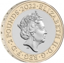 2 Pounds 2022, Sp# K67, United Kingdom (Great Britain), Elizabeth II, Innovation in Science, 100th Anniversary of Death of Alexander Graham Bell