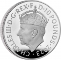 10 Pounds 2023, United Kingdom (Great Britain), Charles III, Coronation of Charles III