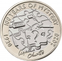 2 Pounds 2020, Sp# K61, United Kingdom (Great Britain), Elizabeth II, Agatha Christie