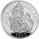 2 Pounds 2022, Sp# TBCSA2, United Kingdom (Great Britain), Elizabeth II, Royal Tudor Beasts, Lion of England