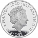 2 Pounds 2020, Sp# QN2, United Kingdom (Great Britain), Elizabeth II, Music Legends, Queen
