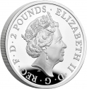 2 Pounds 2023, Sp# CLCB10, United Kingdom (Great Britain), Elizabeth II, Chinese Zodiac, Year of the Rabbit