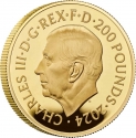 200 Pounds 2024, United Kingdom (Great Britain), Charles III, City Views, Paris