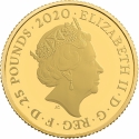 25 Pounds 2020, Sp# JB17, United Kingdom (Great Britain), Elizabeth II, James Bond, Shaken, Not Stirred