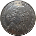 5 Pounds 2007, KM# 1077, United Kingdom (Great Britain), Elizabeth II, 60th Wedding Anniversary of Queen Elizabeth II and Prince Philip