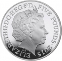5 Pounds 2015, KM# 1298a, United Kingdom (Great Britain), Elizabeth II, 50th Anniversary of Death of Sir Winston Churchill