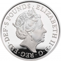 5 Pounds 2020, Sp# L85, United Kingdom (Great Britain), Elizabeth II, 150th Anniversary of the British Red Cross