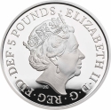 5 Pounds 2020, Sp# L85, United Kingdom (Great Britain), Elizabeth II, 150th Anniversary of the British Red Cross