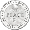 5 Pounds 2020, Sp# L86, United Kingdom (Great Britain), Elizabeth II, 75th Anniversary of WWII End