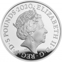 5 Pounds 2020, Sp# L79, United Kingdom (Great Britain), Elizabeth II, 200th Anniversary of Death of George III
