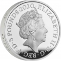 5 Pounds 2020, Sp# L79, United Kingdom (Great Britain), Elizabeth II, 200th Anniversary of Death of George III