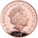 5 Pounds 2020, Sp# L79, United Kingdom (Great Britain), Elizabeth II, 200th Anniversary of Death of George III