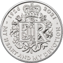 5 Pounds 2021, Sp# L88, United Kingdom (Great Britain), Elizabeth II, 95th Anniversary of Birth of Elizabeth II