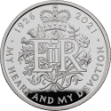 5 Pounds 2021, Sp# L88, United Kingdom (Great Britain), Elizabeth II, 95th Anniversary of Birth of Elizabeth II