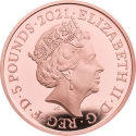 5 Pounds 2021, Sp# L88, United Kingdom (Great Britain), Elizabeth II, 95th Anniversary of Birth of Elizabeth II