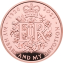 5 Pounds 2021, Sp# L88, United Kingdom (Great Britain), Elizabeth II, 95th Anniversary of Birth of Elizabeth II