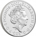 5 Pounds 2021, Sp# L89, United Kingdom (Great Britain), Elizabeth II, 50th Anniversary of the Royal Albert Hall