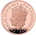 5 Pounds 2023, United Kingdom (Great Britain), Charles III, Coronation of Charles III