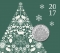 5 Pounds 2017, KM# 1454, United Kingdom (Great Britain), Elizabeth II, Christmas, Christmas Tree, Greetings card packaging