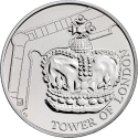 5 Pounds 2019, Sp# L74, United Kingdom (Great Britain), Elizabeth II, Tower of London, Crown Jewels