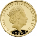 25 Pounds 2019, Sp# OA7, United Kingdom (Great Britain), Elizabeth II, Tower of London, Crown Jewels