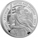 5 Pounds 2023, United Kingdom (Great Britain), Charles III, Myths and Legends, King Arthur