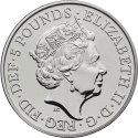 5 Pounds 2018, KM# 1592, United Kingdom (Great Britain), Elizabeth II, Queen's Beasts, Red Dragon of Wales
