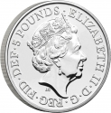 5 Pounds 2022, Sp# TBCCA1, United Kingdom (Great Britain), Elizabeth II, Royal Tudor Beasts, Seymour Panther
