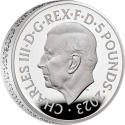 5 Pounds 2023, United Kingdom (Great Britain), Charles III, Great Engravers Collection, The Petition Crown, Charles II Effigy