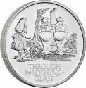 5 Pounds 2021, Sp# AW8, United Kingdom (Great Britain), Elizabeth II, Treasury of Tales, Through the Looking-Glass