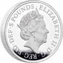 5 Pounds 2023, Sp# TBCSB3, United Kingdom (Great Britain), Elizabeth II, Royal Tudor Beasts, Yale of Beaufort