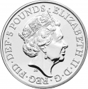 5 Pounds 2020, Sp# CLCA1, United Kingdom (Great Britain), Elizabeth II, Chinese Zodiac, Year of the Rat