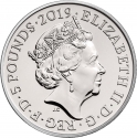 5 Pounds 2019, Sp# L75, United Kingdom (Great Britain), Elizabeth II, Tower of London, Yeoman Warders