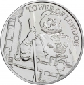 5 Pounds 2019, Sp# L75, United Kingdom (Great Britain), Elizabeth II, Tower of London, Yeoman Warders