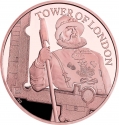 5 Pounds 2019, Sp# L75, United Kingdom (Great Britain), Elizabeth II, Tower of London, Yeoman Warders