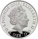 5 Pounds 2019, Sp# L75, United Kingdom (Great Britain), Elizabeth II, Tower of London, Yeoman Warders