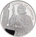 5 Pounds 2019, Sp# L75, United Kingdom (Great Britain), Elizabeth II, Tower of London, Yeoman Warders