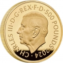500 Pounds 2024, United Kingdom (Great Britain), Charles III, City Views, Paris