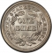 10 Cents 1838-1853, KM# 63, United States of America (USA)