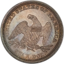 25 Cents 1854-1855, KM# 81, United States of America (USA)