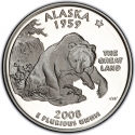 25 Cents 2008, KM# 424a, United States of America (USA), 50 State Quarters Program, Alaska