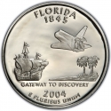 25 Cents 2004, KM# 356a, United States of America (USA), 50 State Quarters Program, Florida