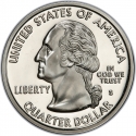 25 Cents 2001, KM# 318a, United States of America (USA), 50 State Quarters Program, New York