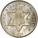 3 Cents 1859-1873, KM# 88, United States of America (USA)