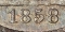 5 Cents 1856-1859, KM# A62.2, United States of America (USA), 1858: Date over reversed date