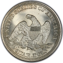 1/2 Dollar 1856-1866, KM# A68, United States of America (USA)