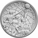 1/2 Dollar 2020, KM#  729, United States of America (USA), Basketball Hall of Fame