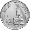 1/2 Dollar 2022, KM# 763, United States of America (USA), National Purple Heart Hall of Honor