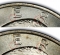 1 Dollar 1971-1978, KM# 203a, United States of America (USA), Normal (top), Peg-Leg variety (bottom)